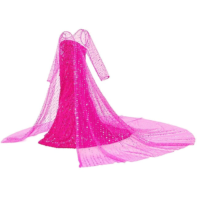 Girls' Dress Elsa Movie Girl Princess Flower Frozen