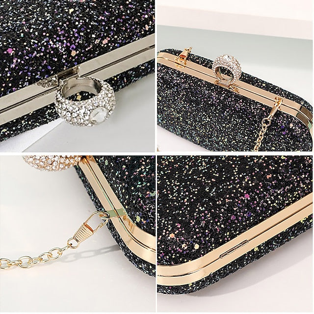 Wristlet Leather PU Bags Clutch Women's Evening Bag