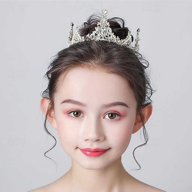 Party Solid Long Kids Dress Girl Flower Girls' Color