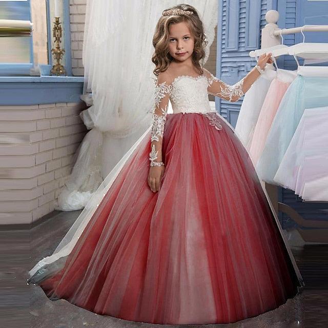 Girl Princess Dress Flower Girls' First Communion