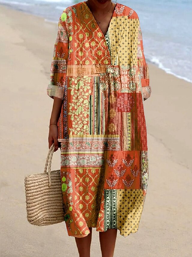 Women's Midi Dress Casual Dress Sundress A Line Dress