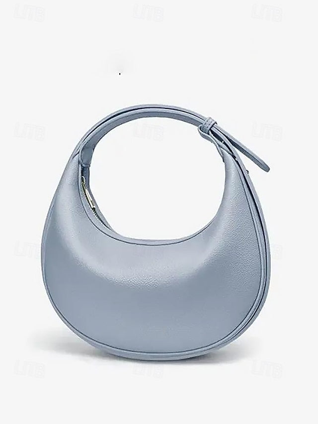 Shoulder Bag Crescent Stylish - Elegant Women&#39;s White