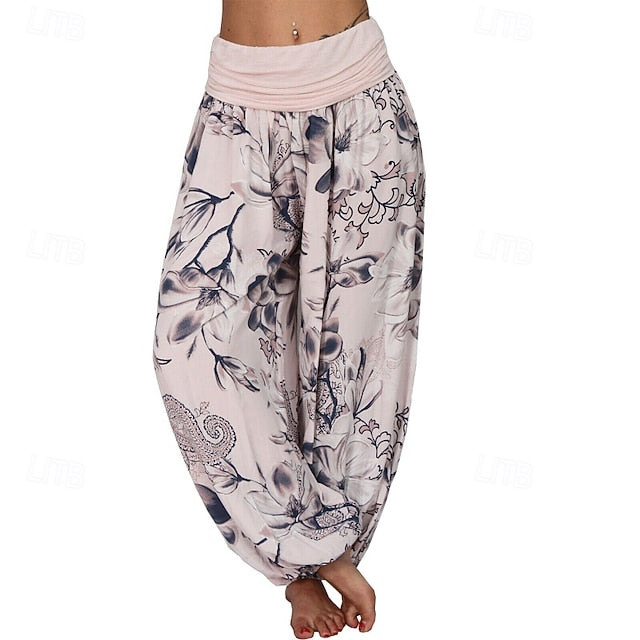 Women's Slacks Pants Trousers Fashion Boho Full Length