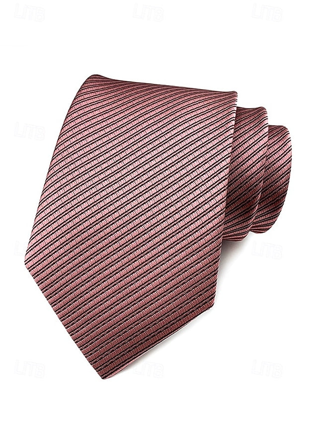 tie striped satin Men's