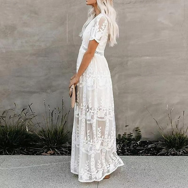 Women's Long Dress Maxi Dress Lace Dress Casual Dress