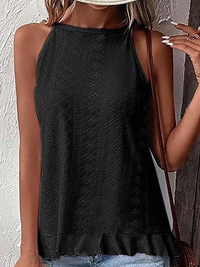 Women's Camisole Tank Top Solid Color Stylish Casual