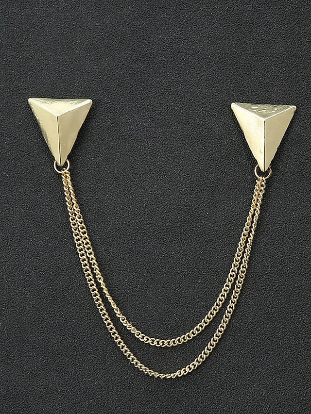 Collar Pins – Reindeer Elegant Men's Christmas Alloy