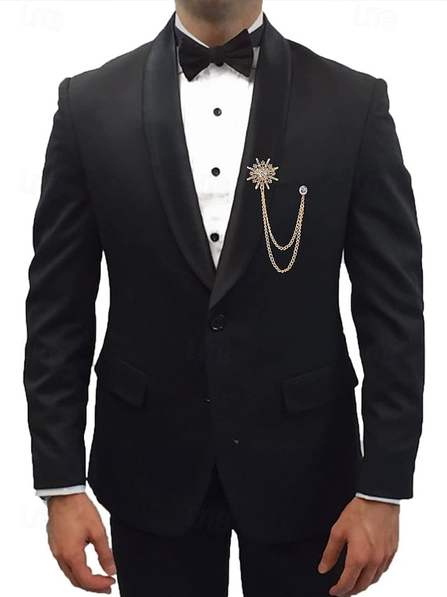 – Lapel Stylish Star with Pin Gold Elegant Crystal Chains