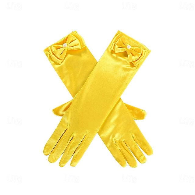 Dress Princess Girl Beast and Belle Flower Beauty the Cute