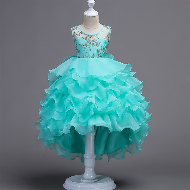 Ruffle Party Floral 4-13 Summer Dress Kids Girls' Wedding