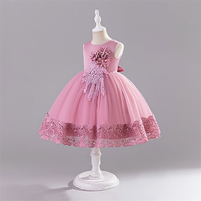 Girls' Princess Flower Dress Girl Kid's