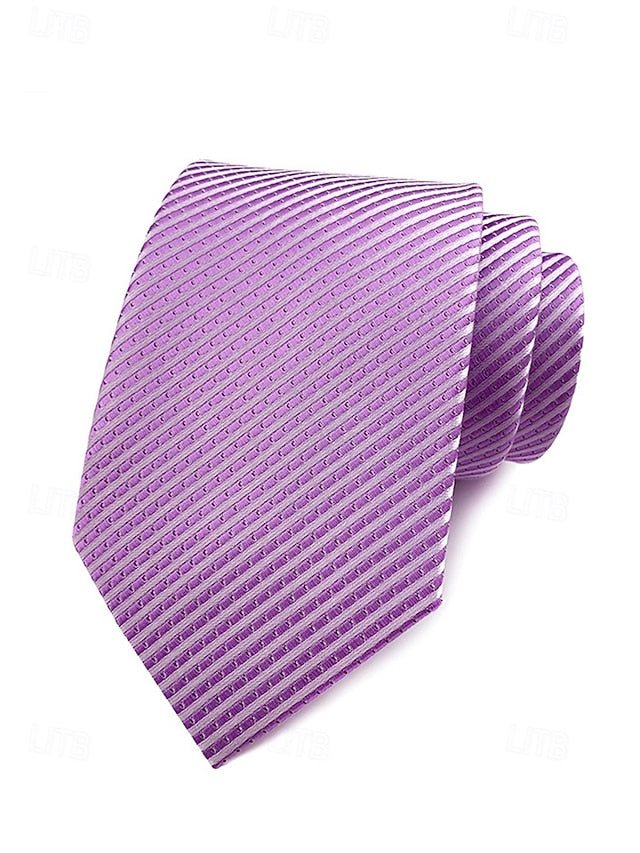 tie striped satin Men's