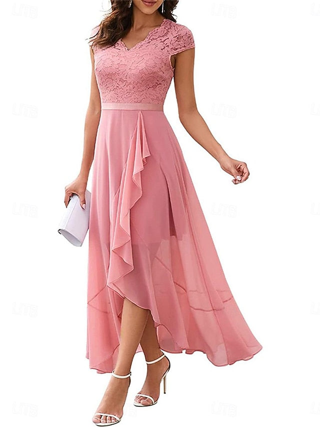 Women's Maxi Dress Lace Dress Cocktail Dress Wedding Guest
