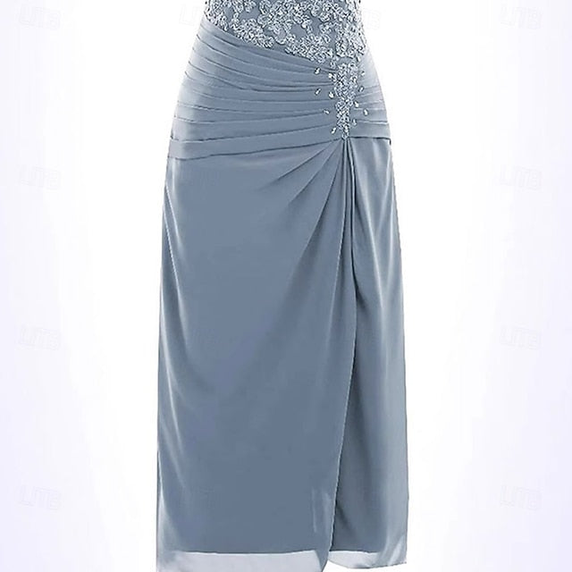 Mother Elegant Dress Crew / of Mermaid Bride Simple the Trumpet