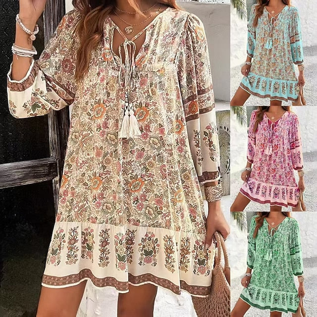 Women's Mini Dress Shift Dress Casual Outdoor Beach Loose