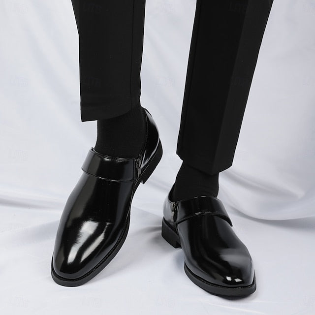 Shoes Slip-On Business Loafers Brown Men's Leather