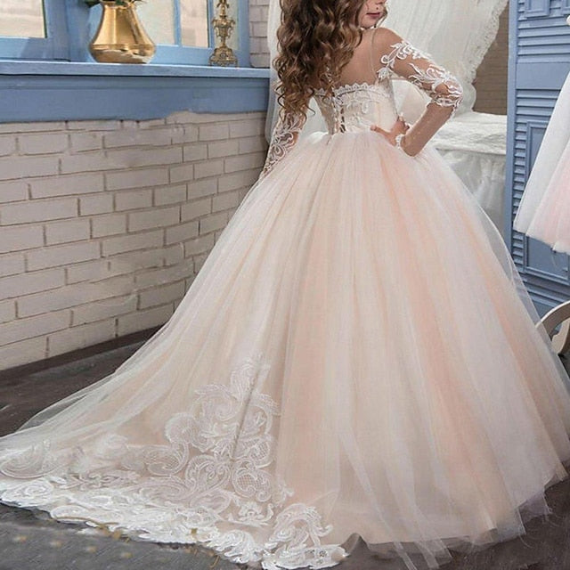 Girl Princess Dress Flower Girls' First Communion