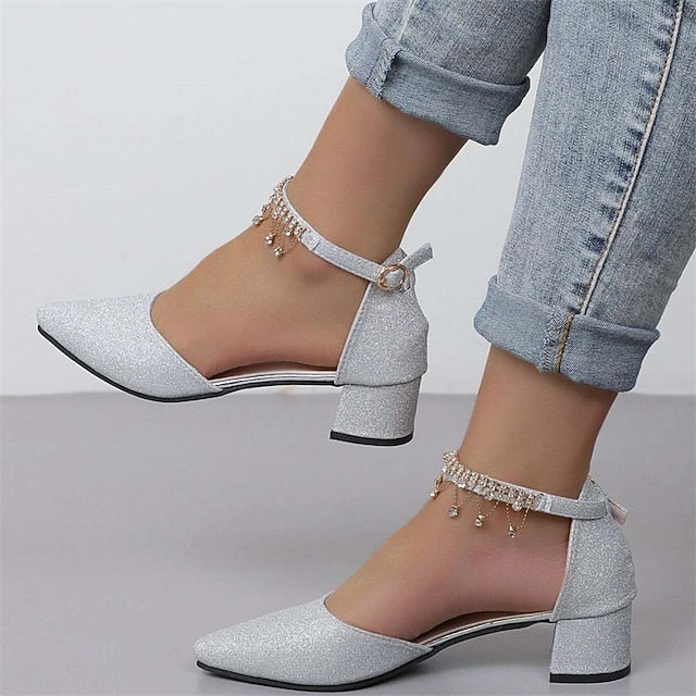 Elegant Shoes Women's Wedding Bridesmaid Pumps Bridal