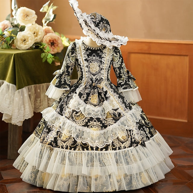 Inspired Costume Party Masquerade Dress Rococo Vintage Gothic