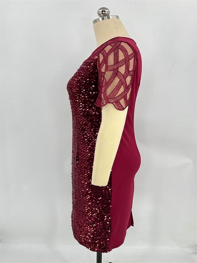 the Mother Bride of Elegant Length Crew Dress Neck Tea