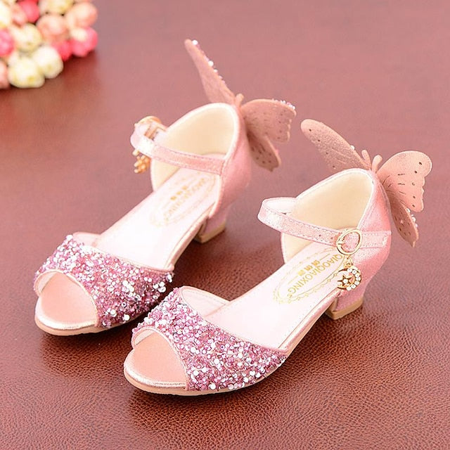 – Sparkly Shoes Butterfly Girls' Glittery Princess