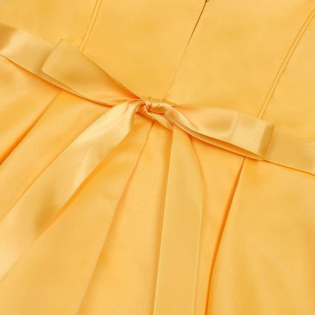 Sleeveless Formal Party Dress Girls' Kids Color Solid