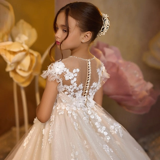 Dress Girl Flower Kids Girls' Party First Communion