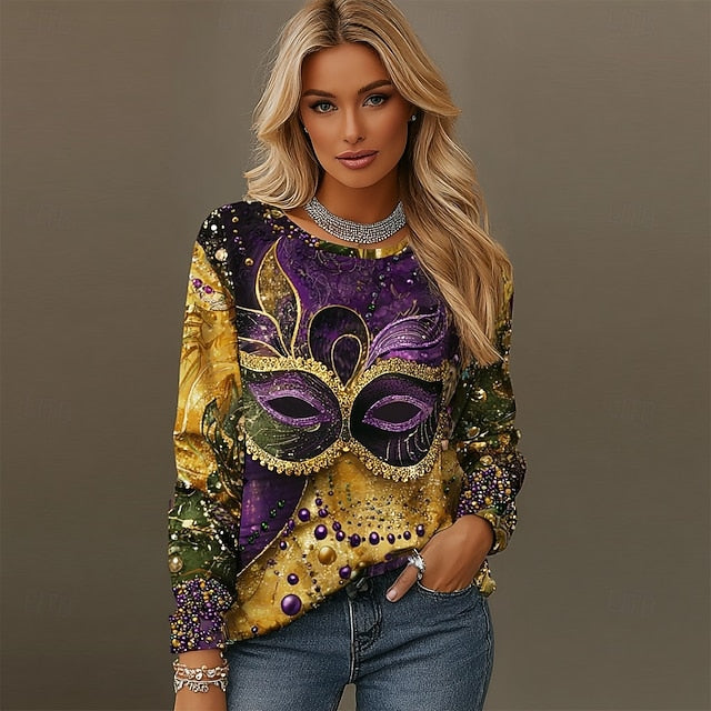 Carnival Women's T Shirt Graphic Vintage Fashion Stylish