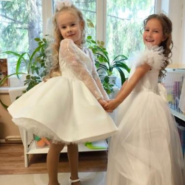 Kids First Girls' Flower Communion Party Dress Girl