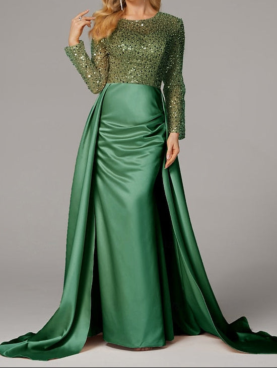 Elegant Floor Carnival Dress Gown Mermaid Evening Masquerade