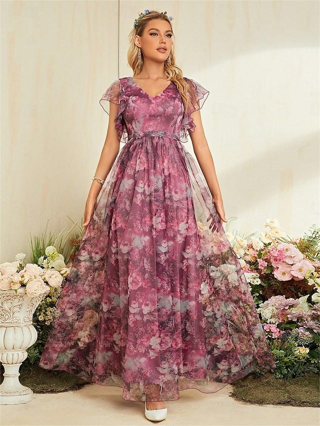 A-Line Quinceanera Dresses Elegant Dress Formal Wedding Floor
