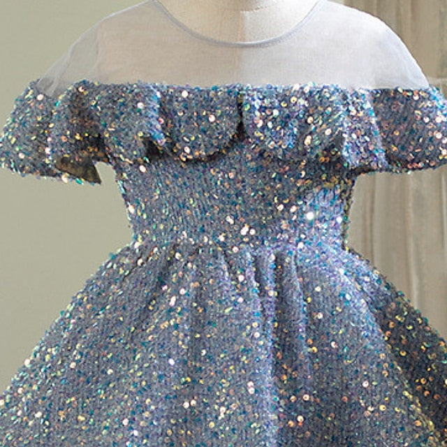 Gown Girl Dress Flower Party Girls' Evening