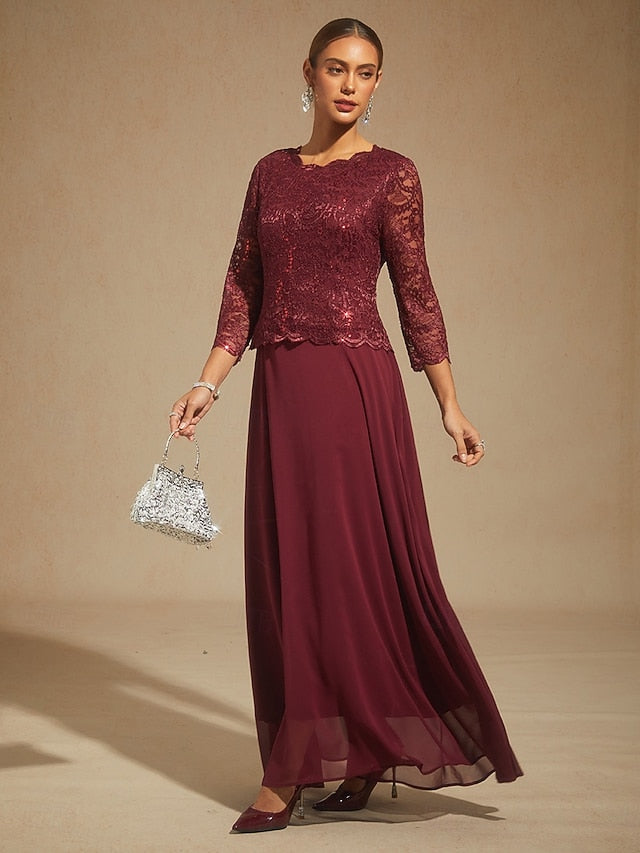 Women's Maxi Dress Chiffon Dress Elegant Wedding Guest