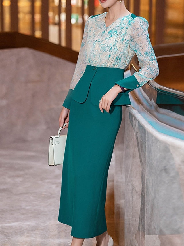 Formal Piece Elegant Mother Dress of Sets the Two Bride