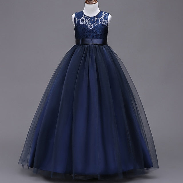 Dress Flower Girls' Party Gown Girl Evening