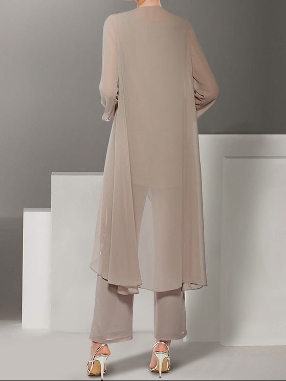 Elegant Bride Piece Pantsuit Wedding Beach the Mother 3 Dress of