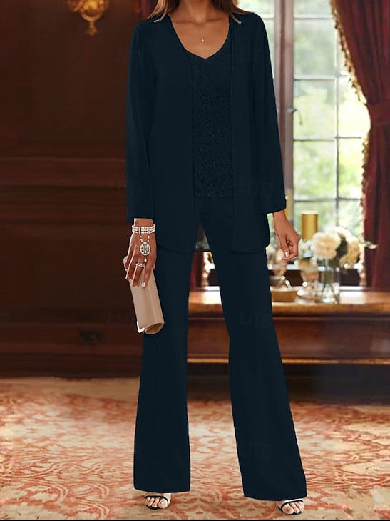 3 Formal Bride of Pantsuit Beach Mother Wedding the Piece