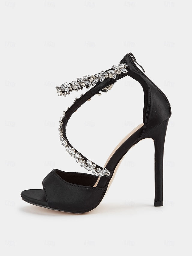 Rhinestone-Embellished Stiletto – Elegant Heels Women's