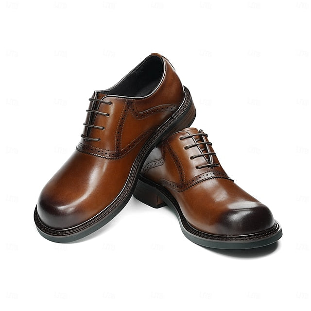 Genuine Leather First Shoes- Layer Oxford Men's