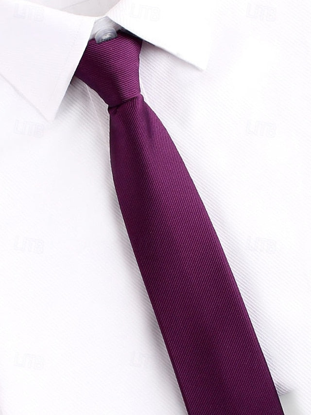 and Zip - Pre-Tied Classic Stripes Men's Ties Narrow