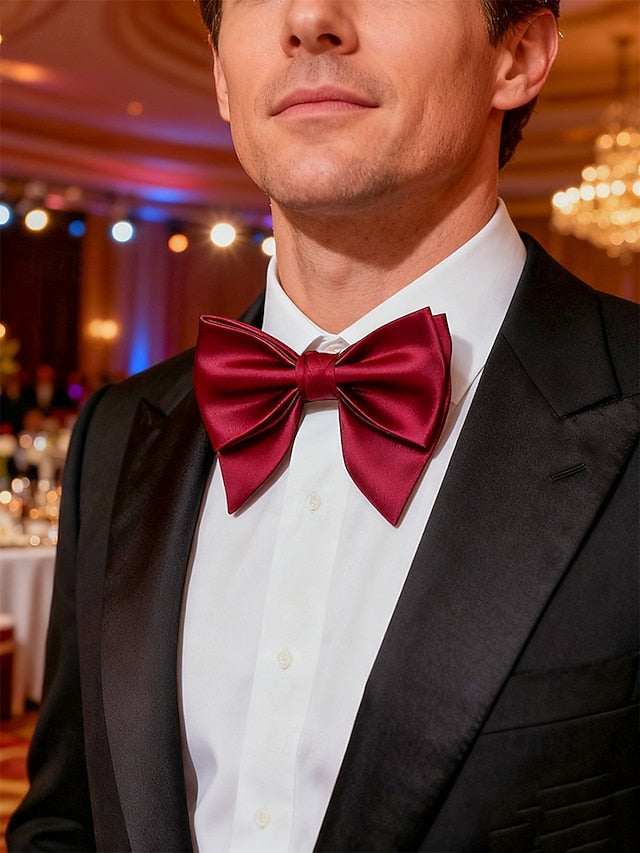 Satin Multiple Bow in Tie Colors Men's