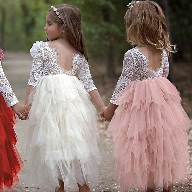 Party Girl Wedding Flower Girls' Dress