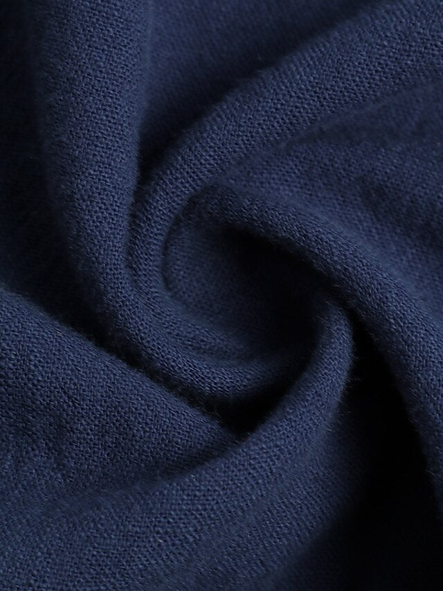 Women's Maxi long Dress Faux Cotton Linen Dresses White