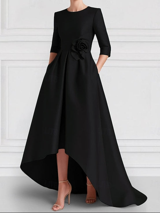 Formal Evening A-Line Elegant Asymmetrical Gown Dress Wedding