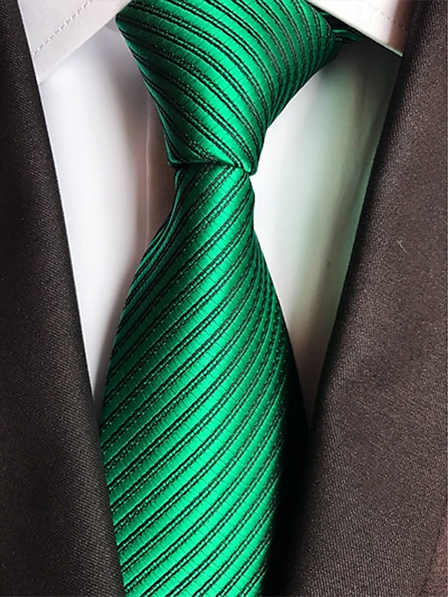 tie striped satin Men's