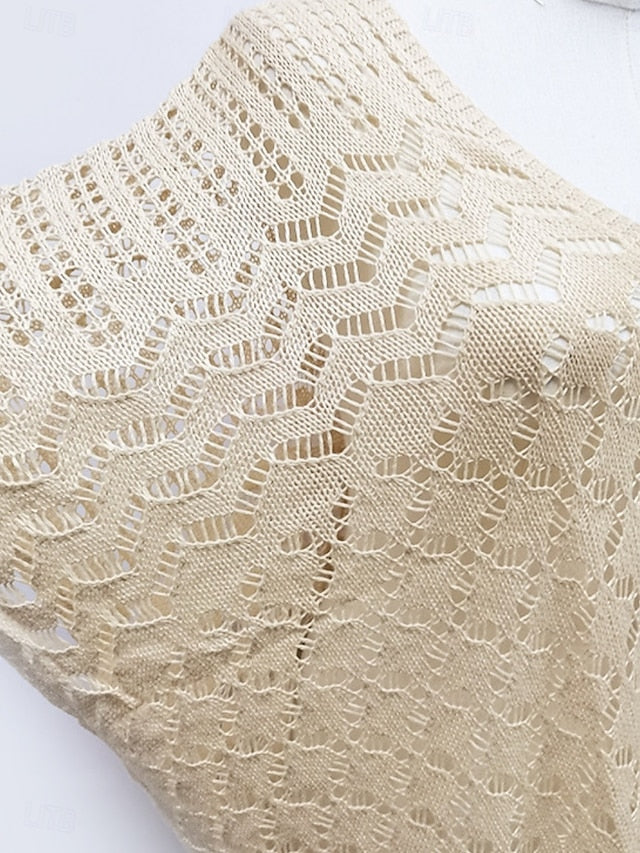 Women's Cover Up Swimsuit Dress Cut Out Knit Vacation Beach