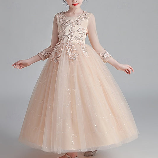 Flower Girl Girls' Kid's Princess Dress