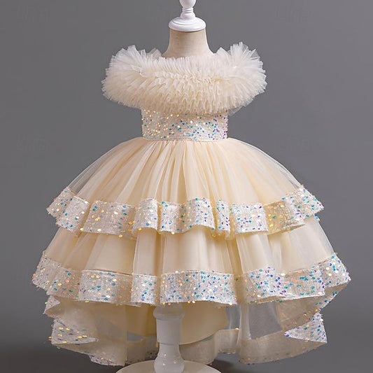 Sequin Kids Girls' Party Flower Girl Sleeveless Dress