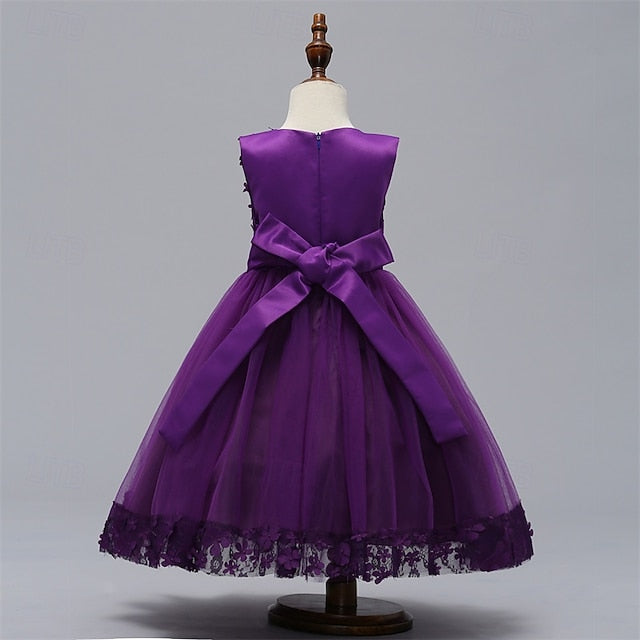 Girls' Flower Kid's Dress Princess Girl