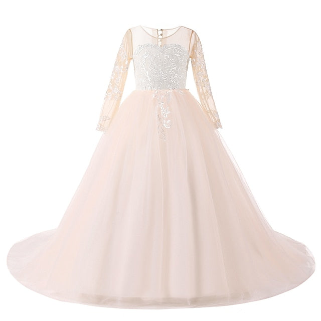 Girl Princess Dress Flower Girls' First Communion